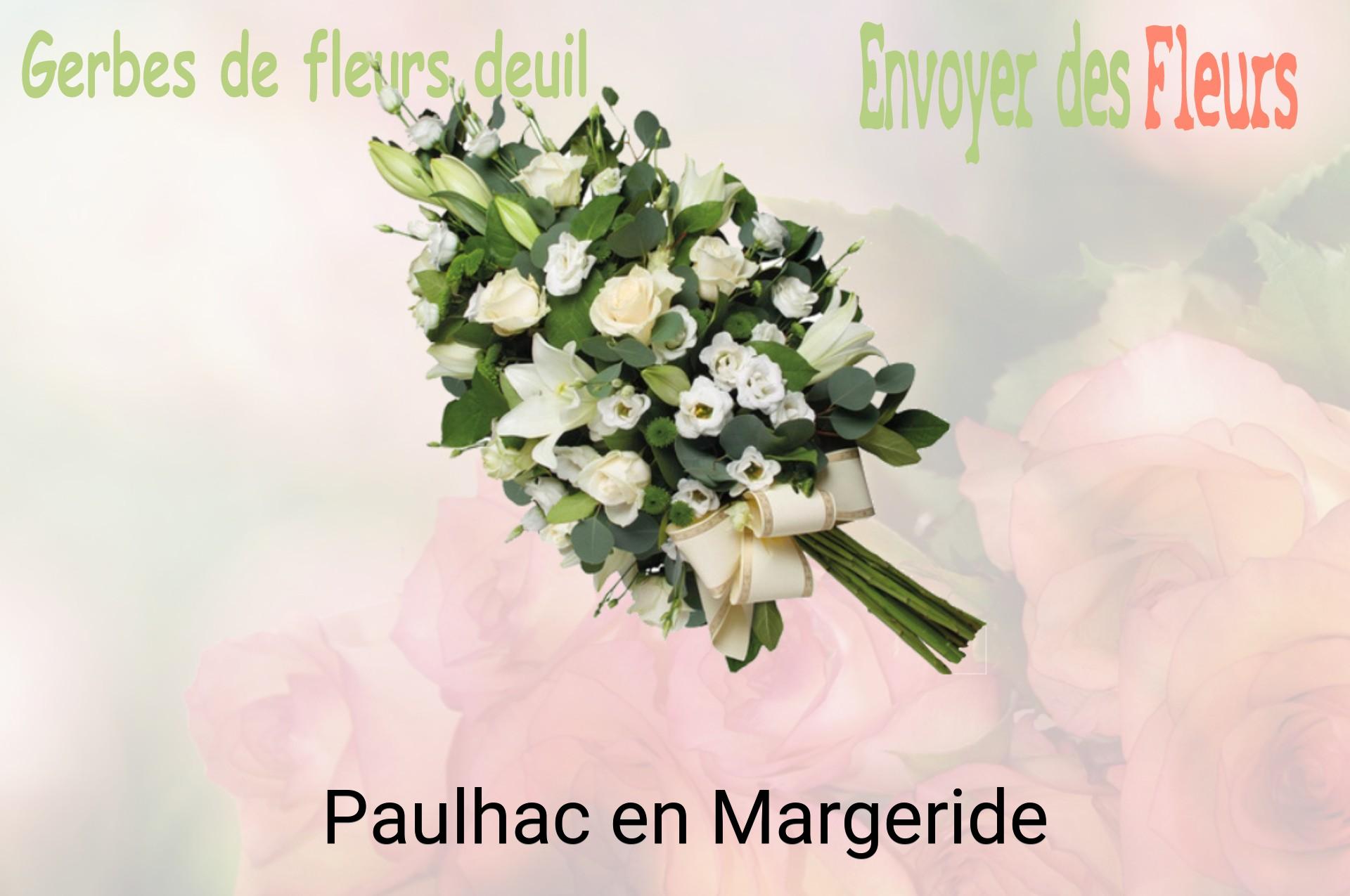 Gerbe de fleurs de deuil livrée à Paulhac-en-Margeride